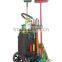Carry-all Rolling Garden Tool Trolley Cart