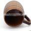 Wooden circular mugs