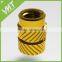 CNC Machining Customized insert nut Brass Molding Inserts For Plastic