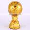 Wholesale resin gold plated football trophy soccer