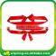 Decorative Red Satin Ribbon Bow with Elastic Loop
