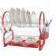 2 Tiers Red Metal Best Dish Rack