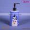 Ceramic fancy body lotion bottles with plastic pump