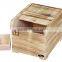 High Quality Wooden Rice Box With Burnning Color