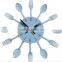 Promotional Creative Gift Cutlery Metal Wall Clock