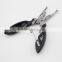 Black PP Handle Stainless Steel Straight Tip Multi Pliers