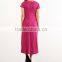 Short Sleeve Casual Loose T-Shirt Dress Hi-Low Shift Western Party Wear Short Front Long Back Dresses
