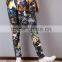 2016 new arrival personalized street trendy women print hip hop pants