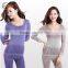 Hsz-TU001 Women Seamless Underwears Sets Ultrathin Winter Thermal Underwear Sey Slim Comfortable Breathable Top And Pant