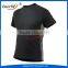 High quality custom mens crew neck black polyester man's t-shirt
