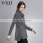 Fashion winter sweater women grey rollneck long knit cashmere pullover