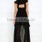 Romantic Encounter Black High-Low Dress