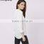 Simple and Stylish Women White Shirts Wholesale,custom Tie-Up Pocket Blouse With Your Own Logo China Supplier