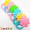 Food Grade Non Toxic Flower Baby Chewing Teether Silicone Teething Ring