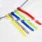 Custom size hook & loop straps with buckle cable tie