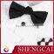 cheap custom silk solid classics black bowtie for men's suit neck