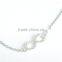 Rhinestone Crystal Infinity Charm Simple Anklet Foot Chain