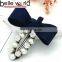 Hot sale Beautiful Lady Pearl and Rhineston Fabric Bowknot Duckbill Hairpin Hair Clip Barrette