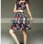 High quality sleeveless super dress fashion elastic waist dress summer 2016