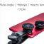 3 in 1 Phone Lens Kit Fisheye Lens Wide Angle Lens Macro Lens