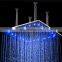 LED Ceiling Mounted Temperature Sensitive 3 color changing Rainfall Shower Head