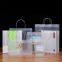 Eco blue paper bag pack with handle