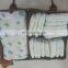 multi-function leather edge felt baby diaper organizer caddy with leather handle