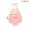 Boutique Kids Clothes Pink Lace Girls Jumpsuits Flower Lace Baby Girls Rompers