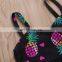 2019 Fashion New Summer Toddler Bathing Suit Pineapple Full Print Black Swimsuit Toddler Valentine's Day