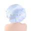 Womens Solid Satin Bonnet Elastic Band Turban Shower Cap For Hotel Silicone Shower Cap Baby Night Sleep Hat Hair Loss