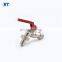 BT2003 Top sale brass forged bibcock tap valve with red handle
