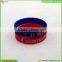 2016 eco-friendly Custom embossed/imprinted/printed logo Silicone Wristband / silicone bracelet / rubber bracelet