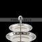 2 Tier Silver Cake Stand, Stainless Steel cake Stand