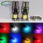 50PCS T10 Canbus 5smd Car Light W5w 194 168 Error Bulbs DC 12V Wedge Lamp Parking Lamp White Blue Red Yellow Pink Green Ice Blue