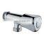 High Pressure Chrome Plated Toilet 90 Degree Angle Valve With Plastic Handle 1/2