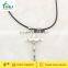 Silver plated crucifix charm necklace