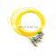 fiber optic pigtail 24core FTTH 12 Color Cores SC Multi mode 50/125 62.5/125 0.9mm Fiber Optic Bundle Pigtail