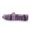 Popular multicolor latest design lady elegant canvas flat shoes