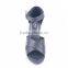 Newly latest ladies cheap fancy wedge slippers shoes and sandals with golden buckle