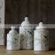 China antique Porcelain Custom Home Kitchen Storage Ceramic Dry fruit Jars with Lids