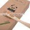 High quality 100% biodegradable replaceable head foldable bamboo toothbrush