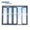 aluminum bi-fold tempered glass door