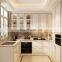 Top quality white shaker kitchen cabinet PVC kitchen cabinet
