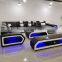 Italian LED light sofa set furniture living room sofas