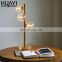 HUAYI Hot Sale Modern Style Living Room Indoor Decoration Glass Iron Brass Globe Pendant Light