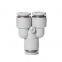 PY series 3 way Plastic Pneumatic hose air tube Compact one touch fittings