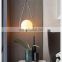 Modern Acrylic Ball Pendant Lamp Gold Pendant Light Home Lighting Fixture