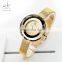 SHENGKEG Lady Watch Gold Light Luxury Women Watches K0100L Minimalism Design Dial Handwatch Ultra Women Watches