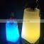 RGBW colors battery square ice bucket led party rental PE plastic glow club beer tray champagne bucket rgbw bright beer tray