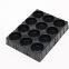 black PP thermoformed plastic blister trays thermoforming insert trays